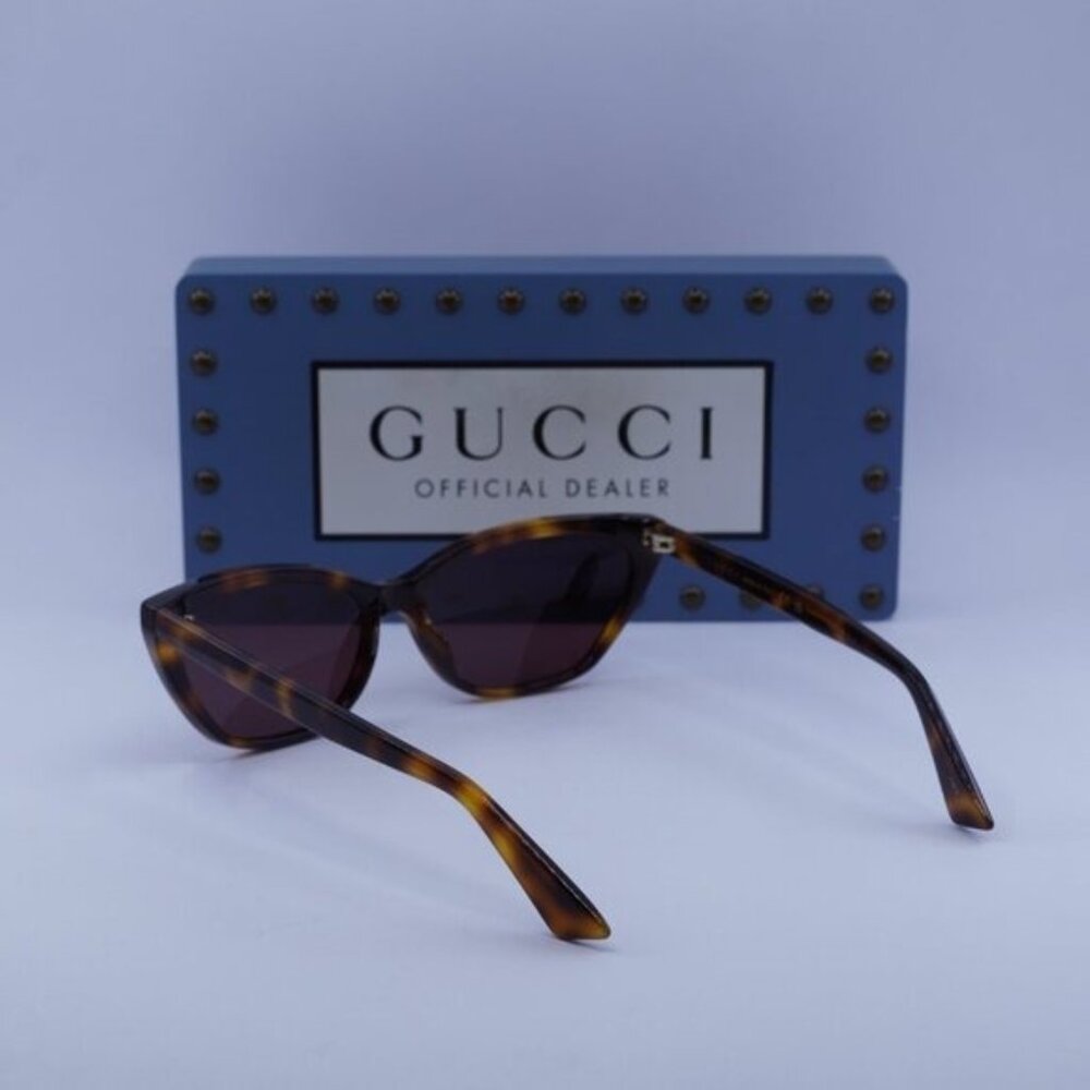 Gucci GG1815S 002 Cat Eye Sunglasses - Havana/Brown - Picture 6 of 11